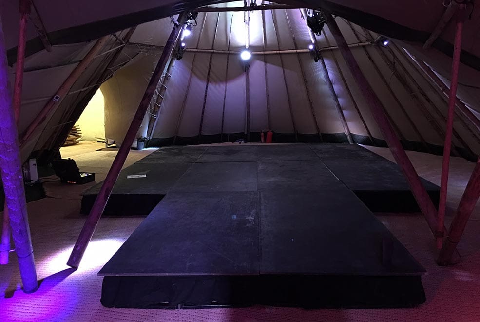 Flooring & Staging for Teepees The Stunning Tents Company